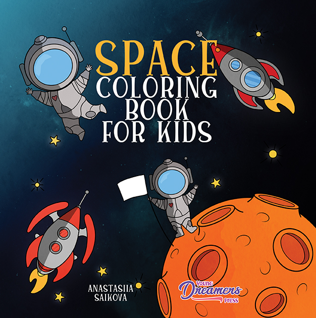 space coloring book for kids